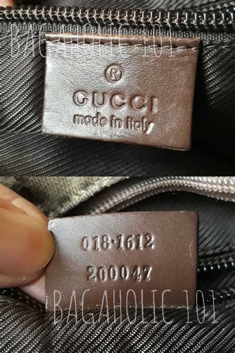 gucci bag number check|how to tell if Gucci bag is real.